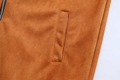 Autumn Winter Slim Fit Stand Collar Jackets Men Business Casual Zipper Solid Outwear Male Fashion Office Jacket Coat Cardigan