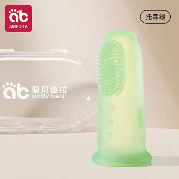 Cepillo de dientes suave para bebé, sin BPA, de silicona, para limpieza de dientes infantiles, de grado alimenticio, cuidado de la salud bucal del bebé