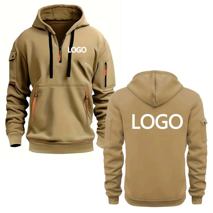 Sudaderas con capucha estampadas personalizadas para hombres y mujeres, ropa deportiva informal holgada con cremalleras, jerséis con capucha de manga larga con múltiples bolsillos