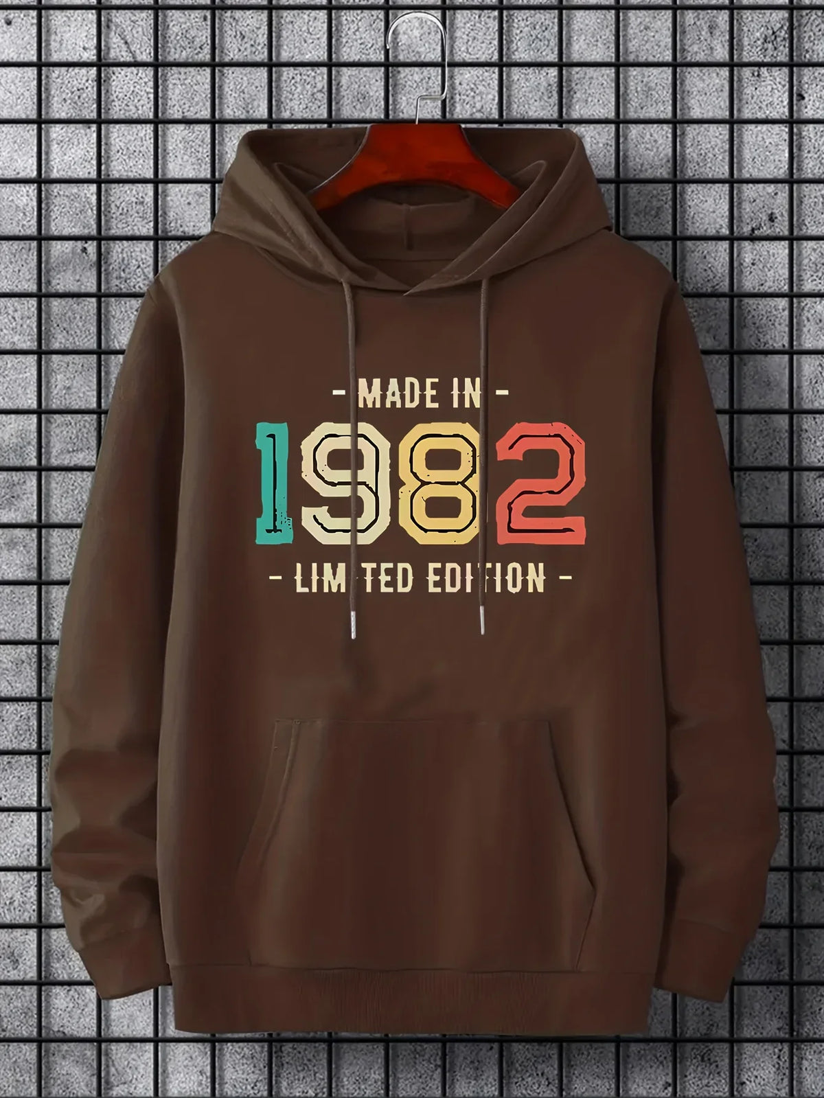 Sudaderas con Capucha para Hombre y Mujer, Estampado con la Letra 1982, Cómodas y Modernas, Ideales para Invierno y Otoño
