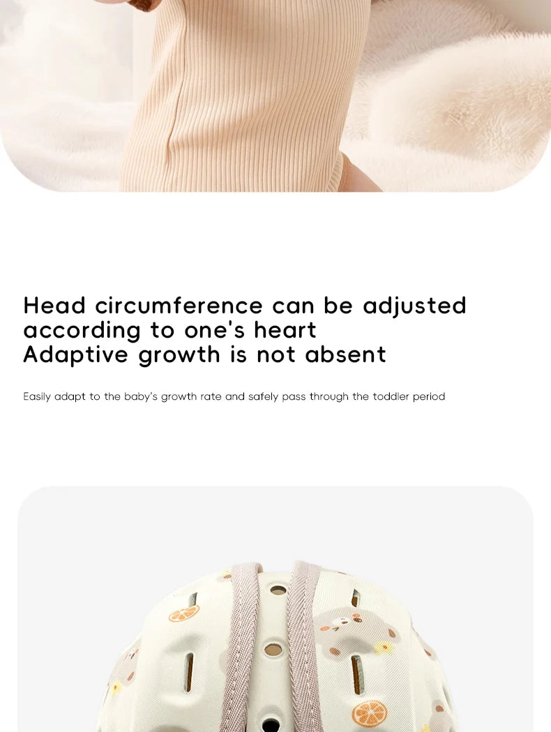 AIBEDILA protección de 360 grados casco anticaída para bebé Protector de cabeza ajustable para niños pequeños sombreros de protección de seguridad suaves aprender a caminar