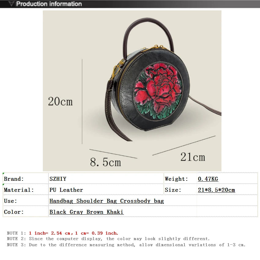 Bolso de diseñador de lujo para mujer, bolso de hombro de estilo chino Retro con relieve 3D de flores, bolso cruzado para gifls, nuevo bolsillo redondo para teléfono