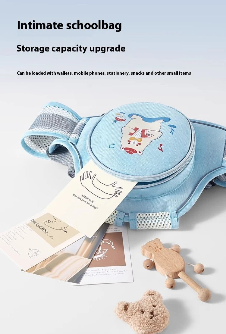 Cinturón de seguridad para niños, correa de ciclismo para coche eléctrico con almacenamiento, correas de protección para motocicleta, cinturón protector anticaída, Bandag ajustable