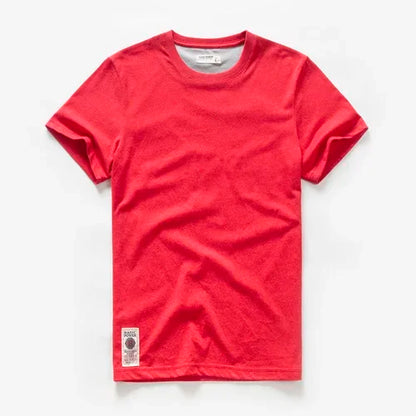 Men's Solid T-shirt Cotton t shirt Men Causal O-neck Basic Tshirt Male High Quality Classical Tops