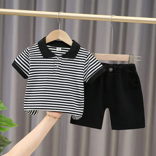 Nuevos bebés, niños y niñas, prendas de vestir de verano, traje deportivo de tiras de algodón, camiseta infantil, pantalones cortos, ropa para niños, conjuntos de chándales, prendas de vestir