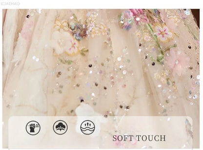 Vestido de fiesta de estilo francés para niñas con flores para el pequeño presentador Piano Recital flor niña boda niños vestido de desfile vestidos