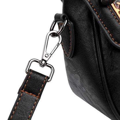 Bolso de hombro Retro para mujer, bandolera Diagonal con estampado 3D de alta calidad, clásico, para oficina, no demasiado grande o demasiado pequeño, de lujo