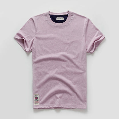 New Summer Men's t-shirt Cotton Solid T shirt Men Causal O-neck Basic tshirt Male High Quality Classical tops