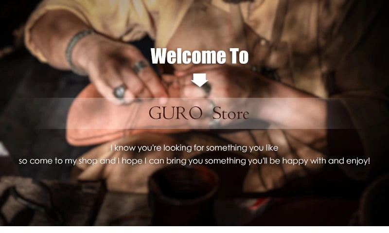 GURO-bolsos de viaje Retro de cuero de vaca para hombre y mujer, bolso de mano de cuero genuino, bolsa de Fitness de fin de semana de lujo, equipaje de viaje corto