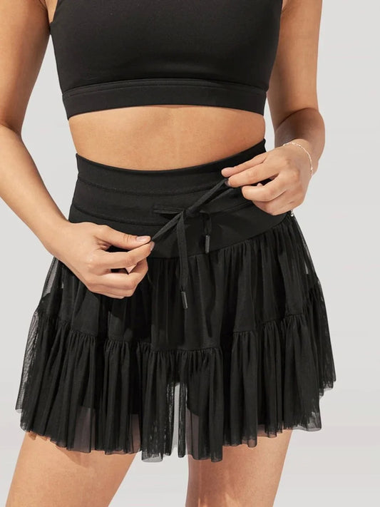 Falda Corta Plisada de Cintura Alta para Mujer, Estilo Urbano, Color Puro, Microelástica, Fibra de Poliéster, Otro Material, ...