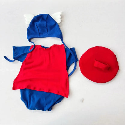 Ropa de bebé de Corea del Sur, novedad de verano, pelele INS para bebé niño, traje infantil, disfraz de fiesta para fotos de 100 días, 100% algodón