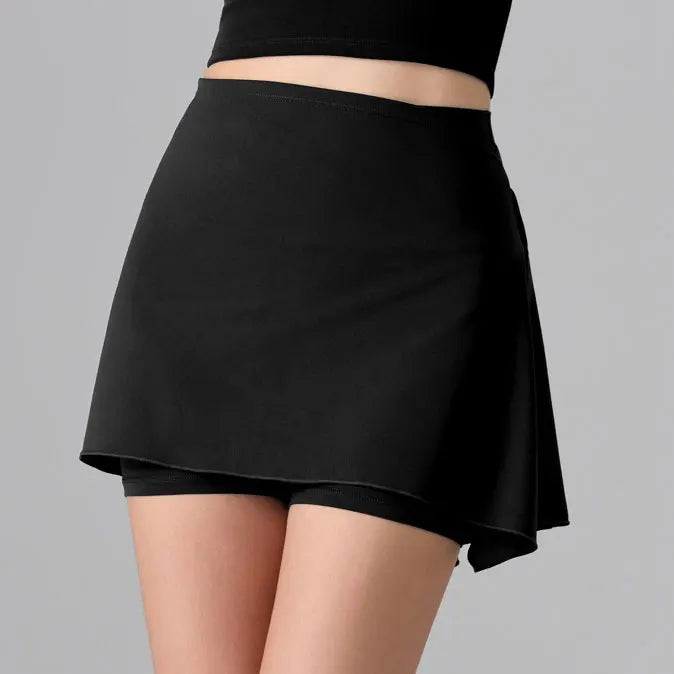 Falda pantalón deportiva antitransparente 2 en 1 para mujer – Falda corta para correr, entrenamiento, tenis, bádminton, Pilates, yoga, ropa deportiva para primavera y verano