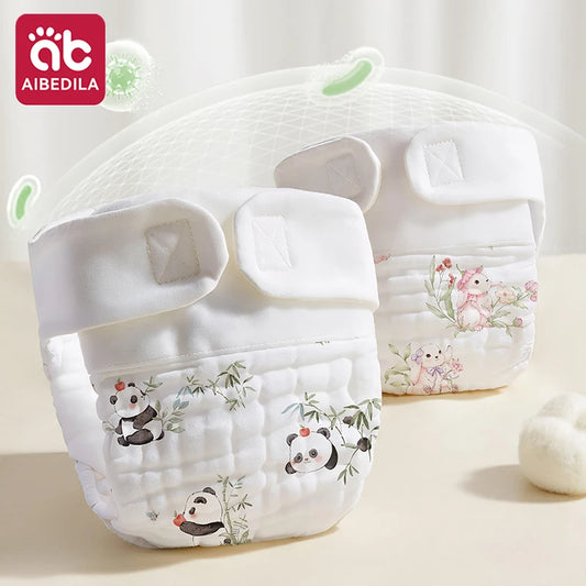 AIBEDILA - Forros de Pañales Reutilizables y Lavables de Gasa de Algodón para Bebés, Insertos Transpirables para Pañales de Tela para Recién Nacidos
