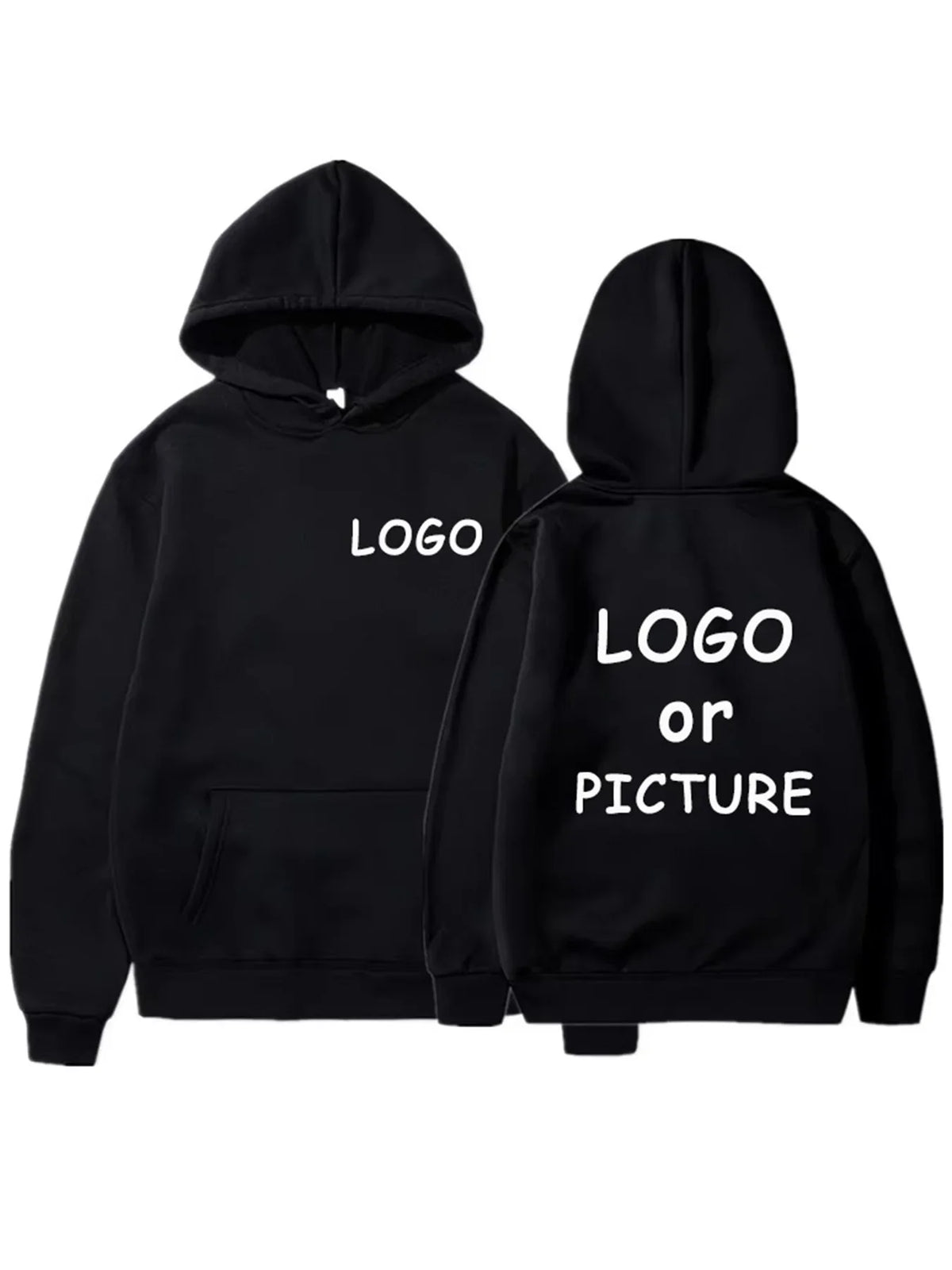 Sudaderas con capucha informales para hombre y mujer con estampado de logotipo personalizado, sudaderas con capucha de manga larga para otoño e invierno, sudaderas personalizadas de estilo callejero.