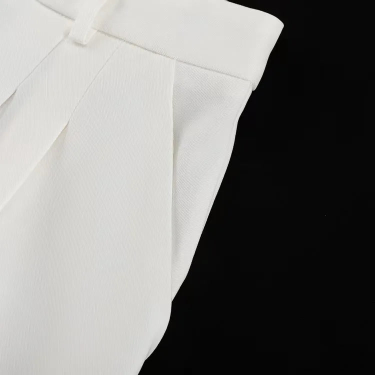Falda midi de poliéster de cintura alta con abertura, diseño ajustado y elegante, estilo casual para mujer