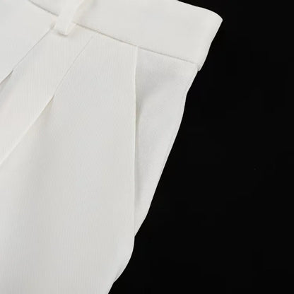 Falda midi de poliéster de cintura alta con abertura, diseño ajustado y elegante, estilo casual para mujer