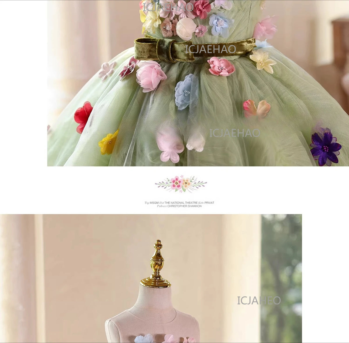 Vestido de Princesa para Niñas, Disfraz para Cumpleaños, Actuaciones de Piano, Presentaciones, Fiestas y Celebraciones