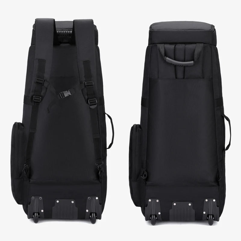 Bolsa de viaje plegable con ruedas para senderismo, Golf, aviación, bolsas de lona para acampar al aire libre, equipaje de coche, bolso móvil, mochila de entrenamiento grande