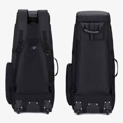 Bolsa de viaje plegable con ruedas para senderismo, Golf, aviación, bolsas de lona para acampar al aire libre, equipaje de coche, bolso móvil, mochila de entrenamiento grande