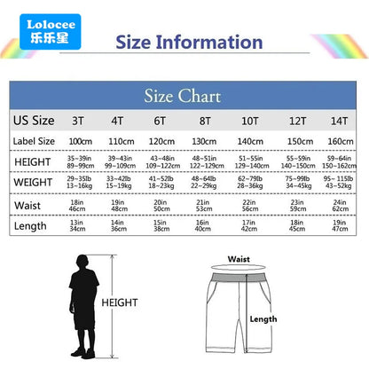 Pantalones cortos con estampado de araña a la moda para niños, moda informal de verano, pantalones sueltos y cómodos de cinco puntos, pantalones de chándal de algodón para adolescentes ZZ01