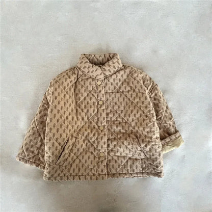 Chaqueta acolchada de algodón para niños y niñas, ropa ligera de Corea del Sur, cubierta de algodón de trigo, Invierno 2023