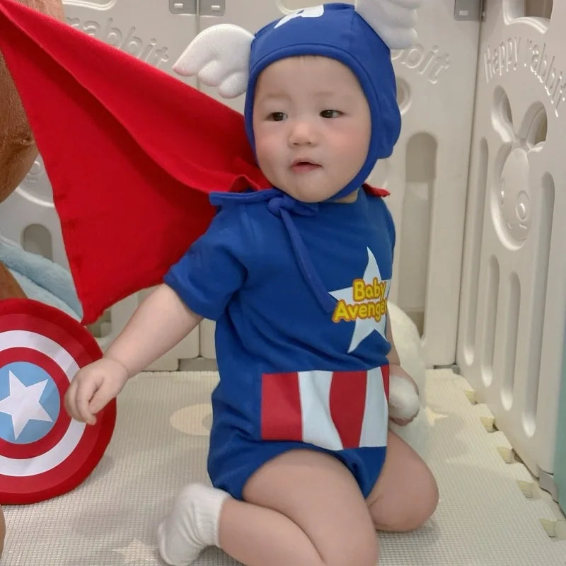 Ropa de bebé de Corea del Sur, novedad de verano, pelele INS para bebé niño, traje infantil, disfraz de fiesta para fotos de 100 días, 100% algodón