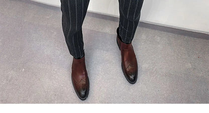 Pantalones de traje a rayas para hombre, pantalón de vestir Social para oficina de negocios, informal, ajustado, para boda, 2022