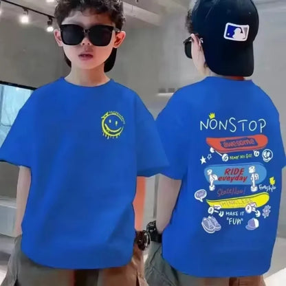 Camiseta Infantil con Estampados Adorables de Nickelodeon, la Más Vendida, para Niños y Niñas, Ropa de Verano Suave y Cómoda para Niños