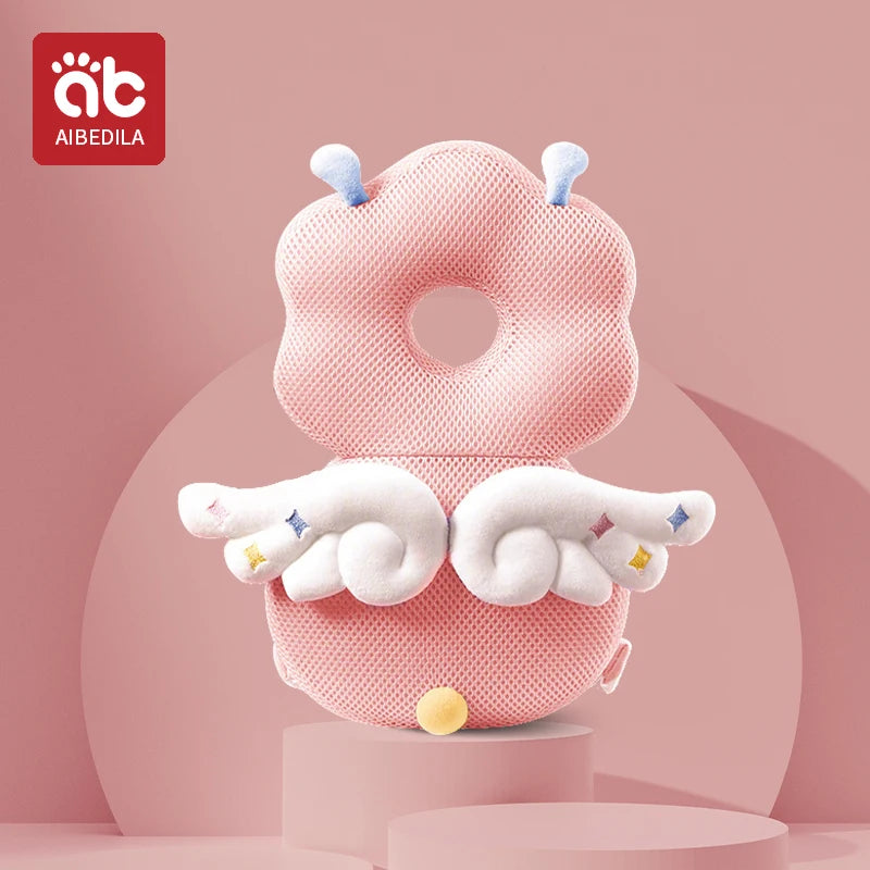 Andadores para bebés, cojín de protección para la cabeza, almohadilla de felpa de animales, correas ajustables, almohadilla protectora para bebés, regalo de ducha para niños pequeños