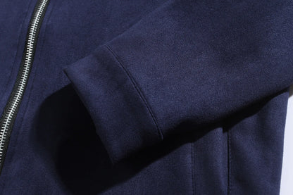 Autumn Winter Slim Fit Stand Collar Jackets Men Business Casual Zipper Solid Outwear Male Fashion Office Jacket Coat Cardigan