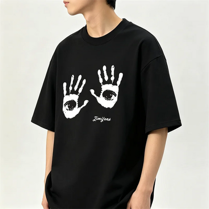 Camisetas de Verano 2026 con Estampado de Letras y Cuello Redondo para Hombre, Camisetas Oversize con Gráfico de Palmeras, Tops de Moda Gótica Vintage Streetwear Y2K