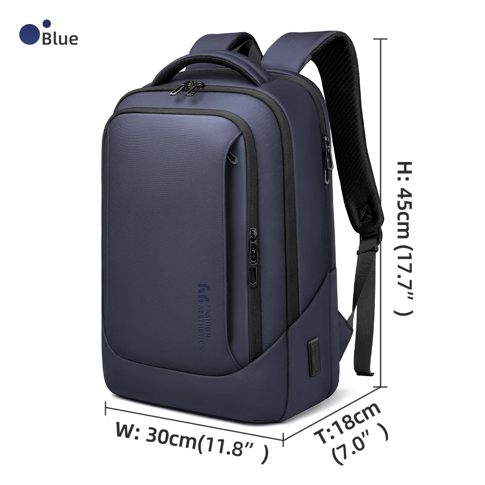 HK-Bolso para ordenador portátil de diseño para hombre, mochilas escolares impermeables para niños universitarios, mochila de viaje deportiva de negocios para hombre con carga USB