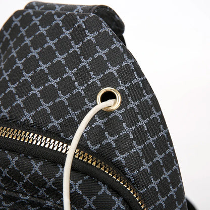 Bolso de pecho de cuero PU ligero con múltiples bolsillos para hombre, bolso cruzado informal Unisex, adecuado para desplazamientos diarios, bolso de hombro