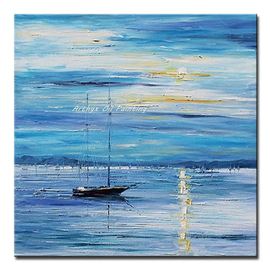Arthyx, pintura al óleo abstracta 100% pintada a mano sobre lienzo, póster moderno, arte pop, cuadro de pared para decoración de sala de estar, decoración del hogar