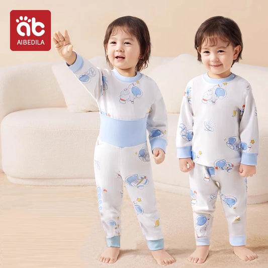 AIBEDILA, ropa de bebé, conjuntos de 2 uds., conjunto de pijama para bebé de otoño e invierno, ropa interior inferior, conjunto de dos piezas de algodón para bebé, traje de manga larga