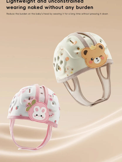 AIBEDILA protección de 360 grados casco anticaída para bebé Protector de cabeza ajustable para niños pequeños sombreros de protección de seguridad suaves aprender a caminar