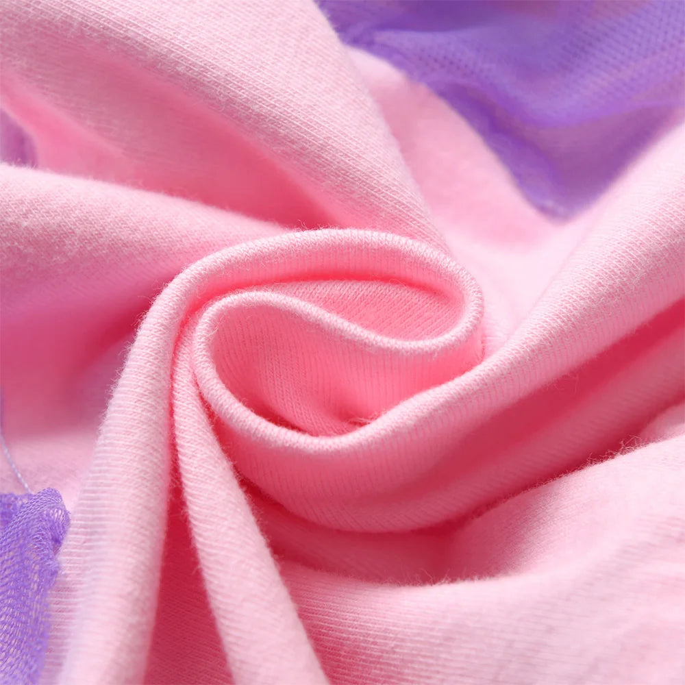 VIKITA-vestido de verano con estampado de flores y mariposas para niñas, vestidos de princesa coloridos de color rosa para fiesta, vacaciones, uso diario, ropa para niños