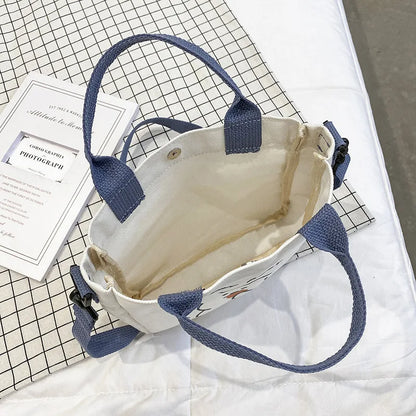 Bolso de Mano con Diseño de Conejo Miffy, Gran Capacidad, Lona, Bandolera, para Estudiantes, Mochila Escolar con Dibujos Animados
