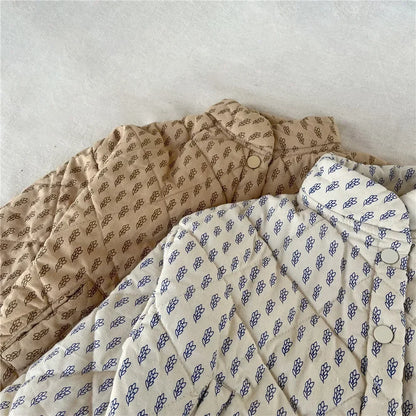 Chaqueta acolchada de algodón para niños y niñas, ropa ligera de Corea del Sur, cubierta de algodón de trigo, Invierno 2023