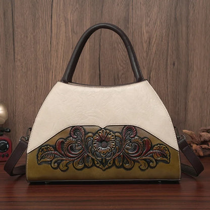 Bolso Retro de diseñador para personas mayores, bolso de hombro con relieve para oficina, regalo de alta calidad, bolso de viaje para mamá, bolso cruzado de lujo