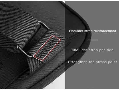 Kingsons, bolso cruzado para hombre, Kingsons, moda negra, bolso de hombro impermeable para hombre, bolso de pecho informal para niño
