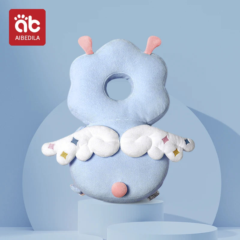 Andadores para bebés, cojín de protección para la cabeza, almohadilla de felpa de animales, correas ajustables, almohadilla protectora para bebés, regalo de ducha para niños pequeños