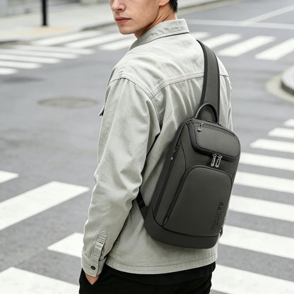 Bolso de hombro multifunción HK para hombre, bolso cruzado impermeable, apto para iPad de 11 pulgadas, bolso bandolera ligero para viajes al aire libre