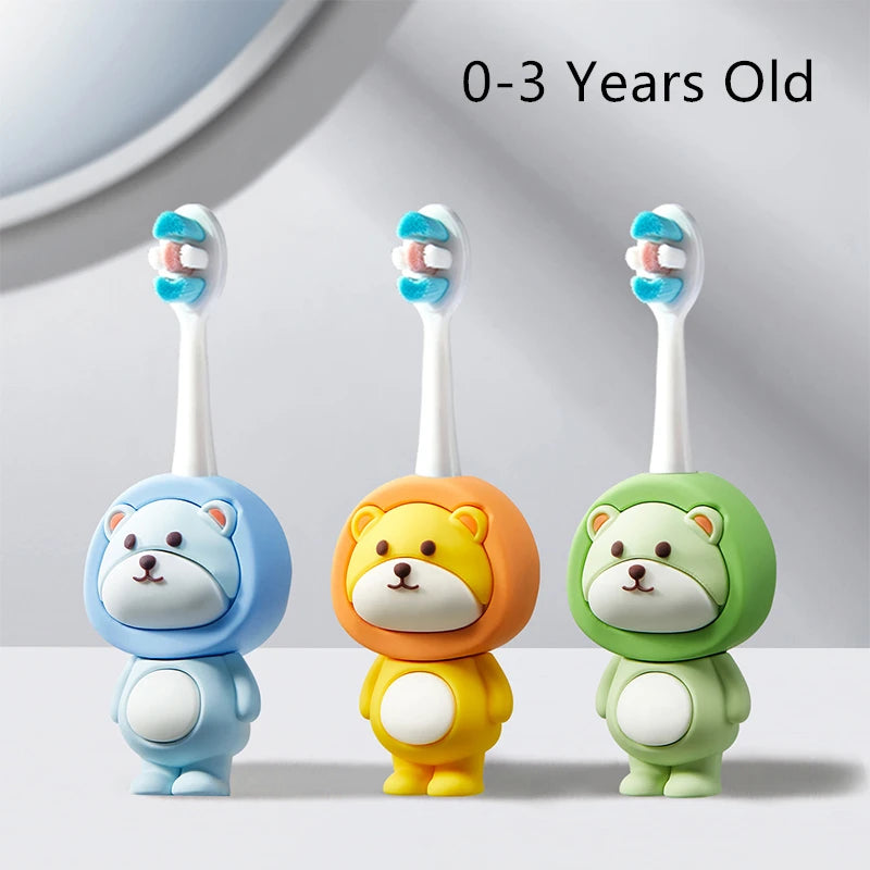 Lindo cepillo de dientes para bebé, cepillo de dientes suave, mordedor para madre y niño, herramientas de cuidado de la salud para niños, artículos para niñas, accesorios
