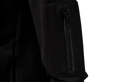 Chaqueta Casual con Cierre y Cuello Alto para Hombre, Primavera-Otoño 2025, Chaqueta Deportiva de Color Sólido, Chaqueta Bomber Urbana para Hombre