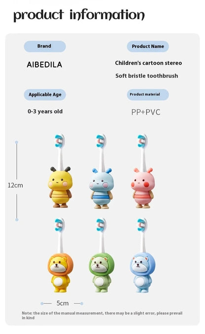 Lindo cepillo de dientes para bebé, cepillo de dientes suave, mordedor para madre y niño, herramientas de cuidado de la salud para niños, artículos para niñas, accesorios