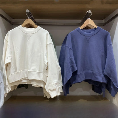 Sudadera Holgada de Manga Larga con Cuello Redondo para Mujer, Estilo Nuevo de Primavera/Verano, Ropa Deportiva Versátil y Có...