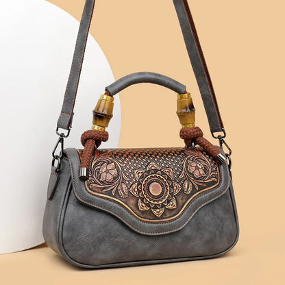 Bolso de hombro Retro para mujer, bandolera Diagonal con estampado 3D de alta calidad, clásico, para oficina, no demasiado grande o demasiado pequeño, de lujo