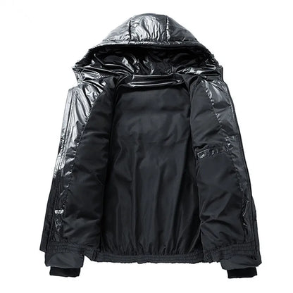 Parkas con capucha de otoño e invierno para hombre, abrigo impermeable deportivo sólido y cálido, Parka informal a la moda para hombre, prendas de vestir, chaquetas holgadas con capucha para parejas