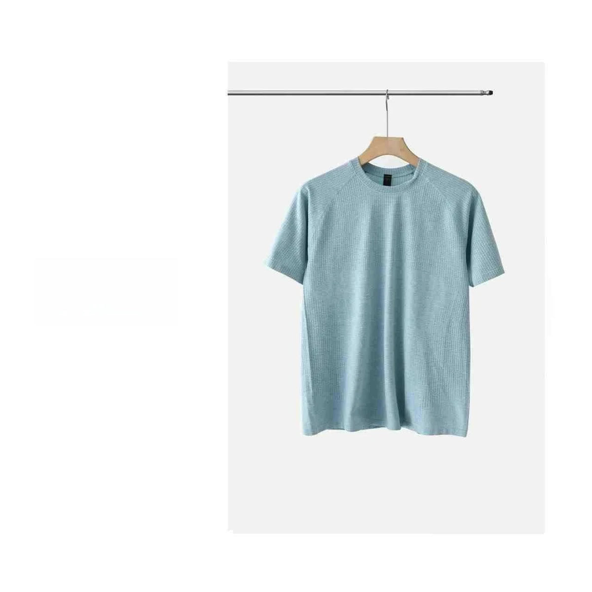 Camiseta Deportiva sin Costuras para Hombre, de Secado Rápido, Transpirable, con Malla Técnica, para Gimnasio, de Alta Elasticidad, para Fisicoculturismo y Fitness, de Manga Corta